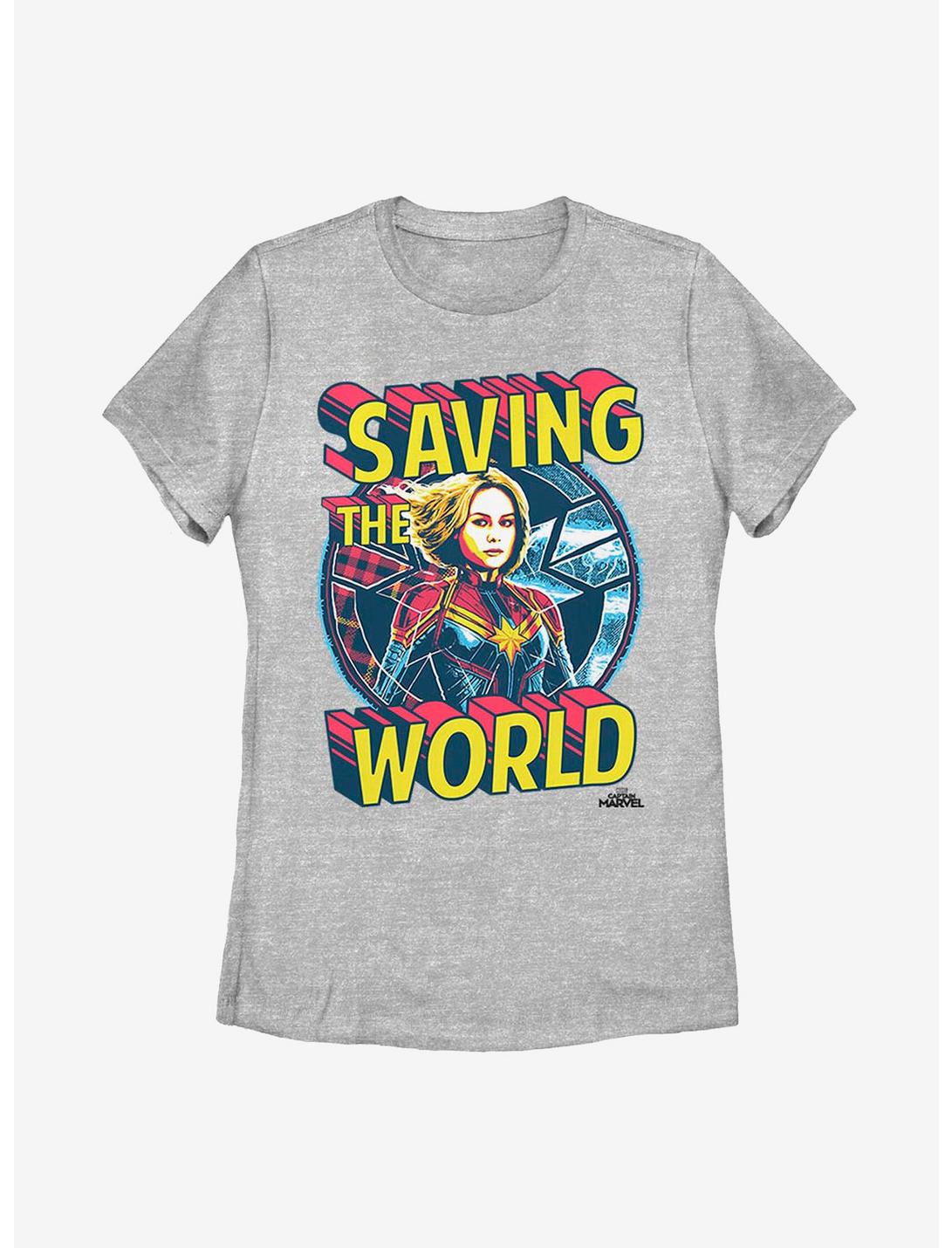 Marvel Captain Marvel Save Me Womens T-Shirt, ATH HTR, hi-res