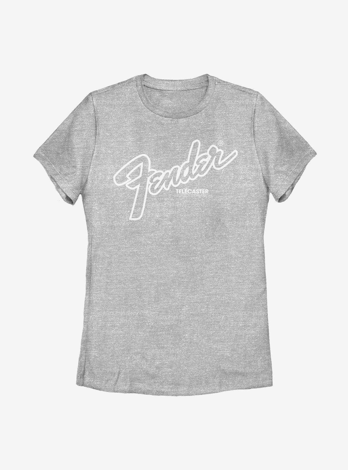 Fender Oversized Logo Womens T-Shirt, ATH HTR, hi-res