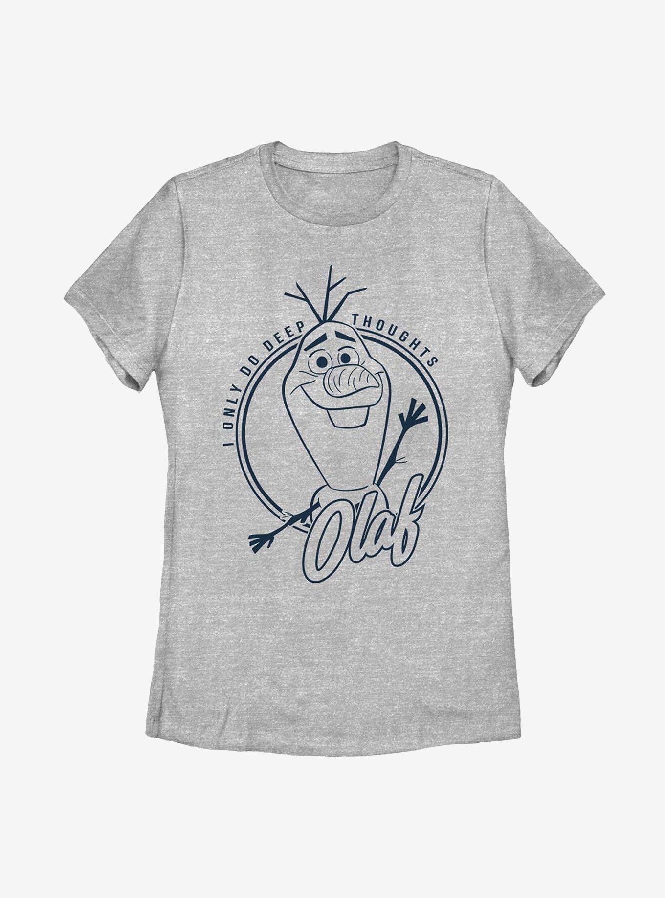 Disney Frozen 2 Deep Thought Olaf Womens T-Shirt, ATH HTR, hi-res