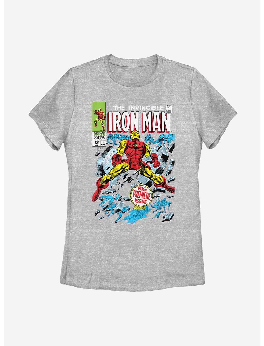 Marvel Iron Man Big Premiere Issue Womens T-Shirt, ATH HTR, hi-res