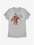 Marvel Iron Man Scribbles Womens T-Shirt, ATH HTR, hi-res