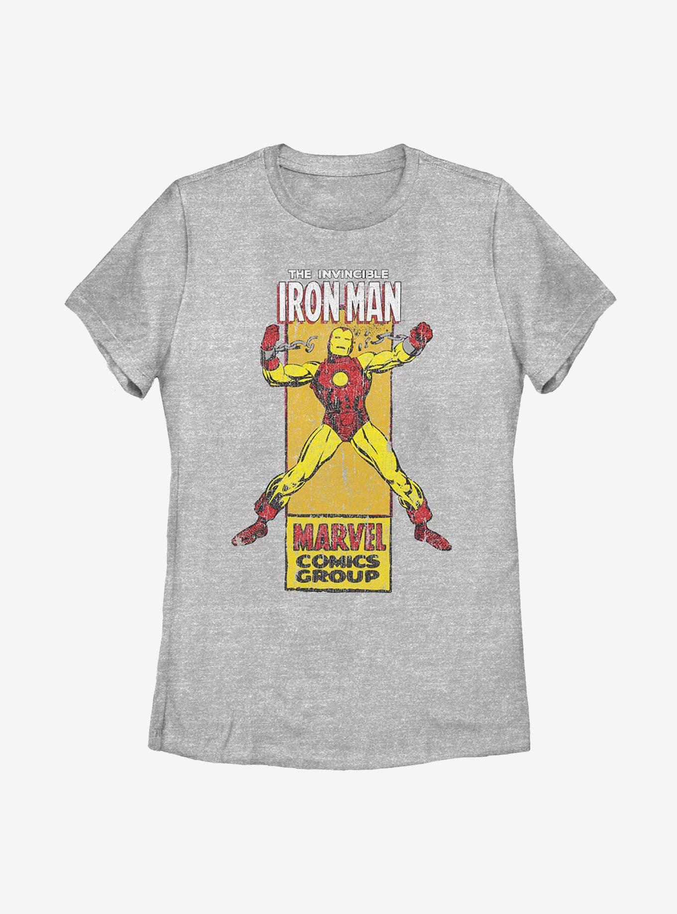 Marvel Iron Man Icon Womens T-Shirt, ATH HTR, hi-res
