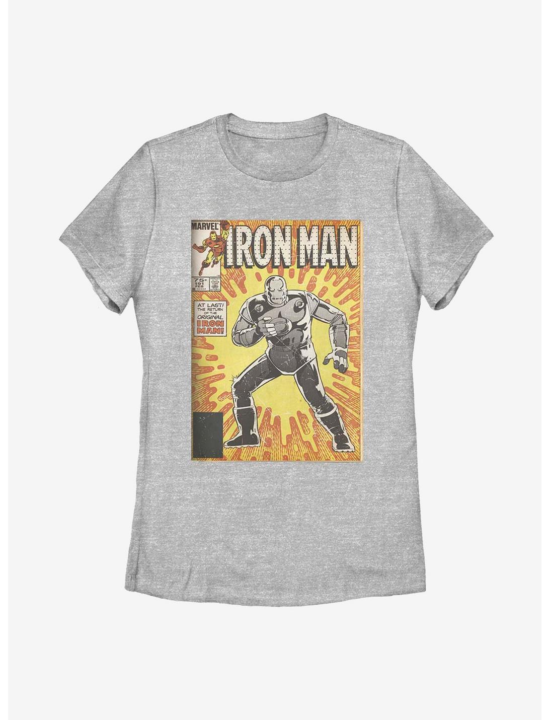 Marvel Iron Man Vintage Womens T-Shirt, ATH HTR, hi-res
