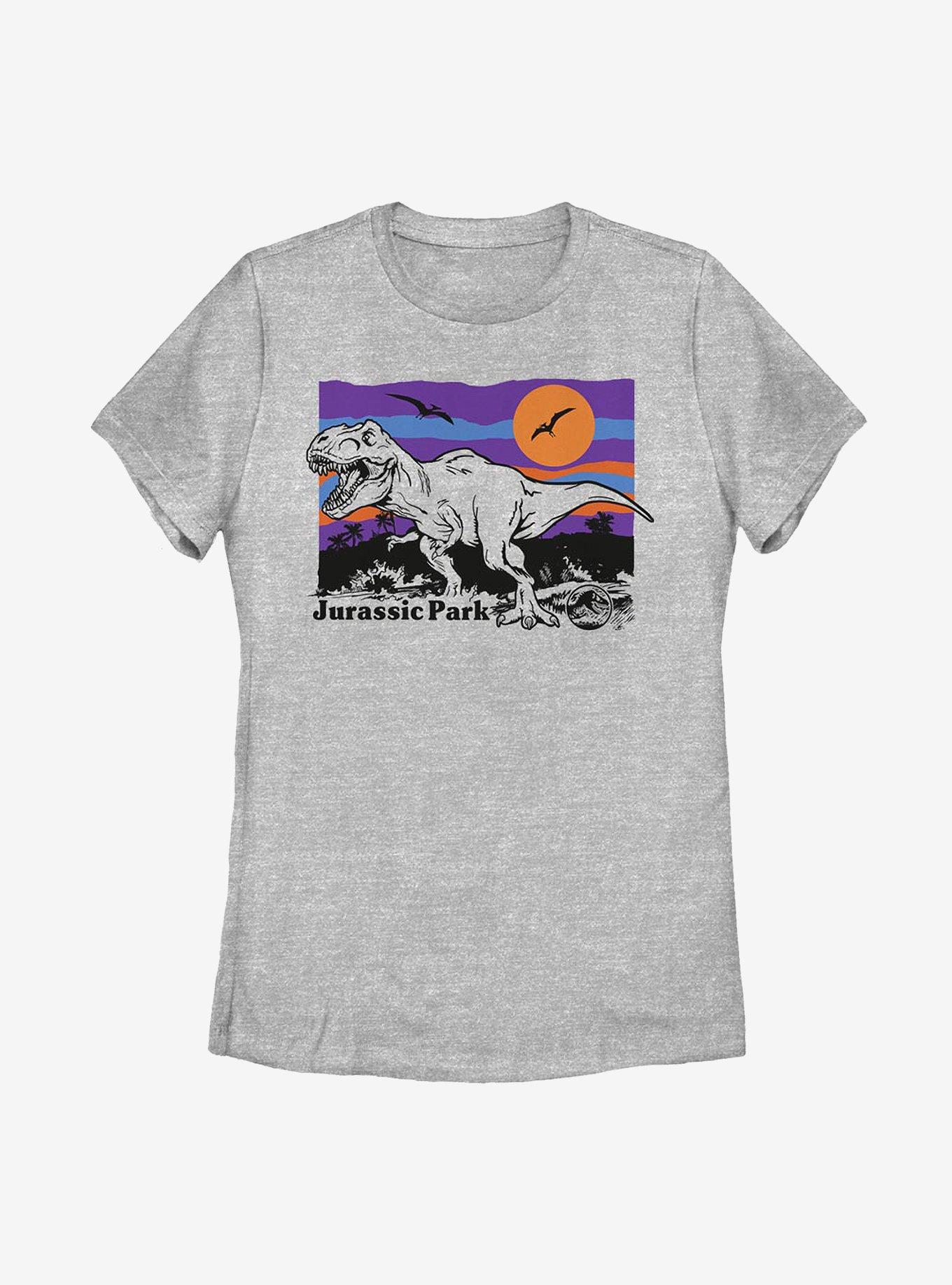 Jurassic Park Adventure Island Womens T-Shirt, ATH HTR, hi-res