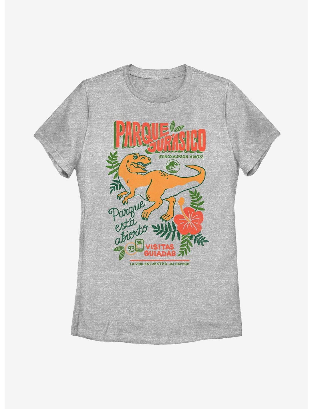 Jurassic Park Vacation Dinos Womens T-Shirt, ATH HTR, hi-res
