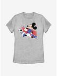 Disney Mickey Mouse USA Kick Womens T-Shirt, ATH HTR, hi-res