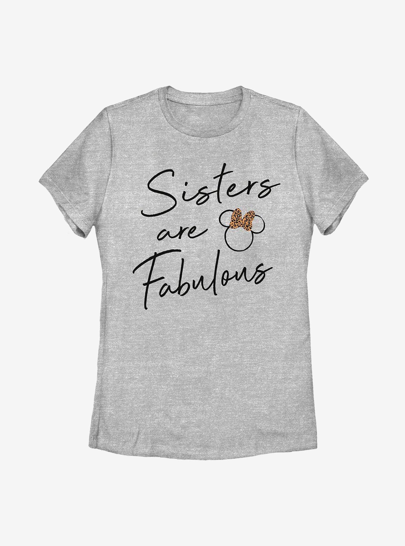 Disney Minnie Mouse Fab Sister Womens T-Shirt, ATH HTR, hi-res