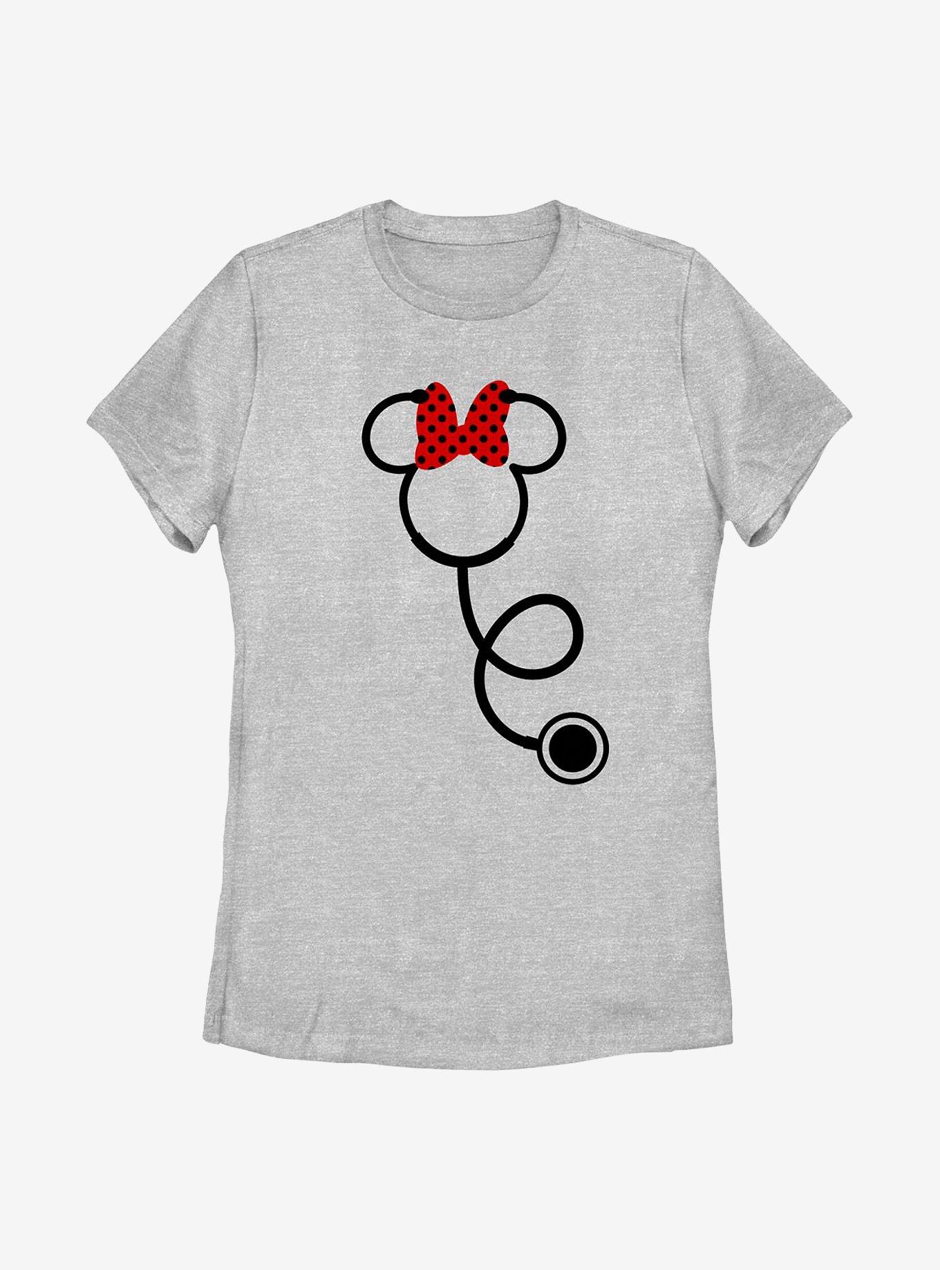 Disney Minnie Mouse Minnie Stethoscope Womens T-Shirt, ATH HTR, hi-res