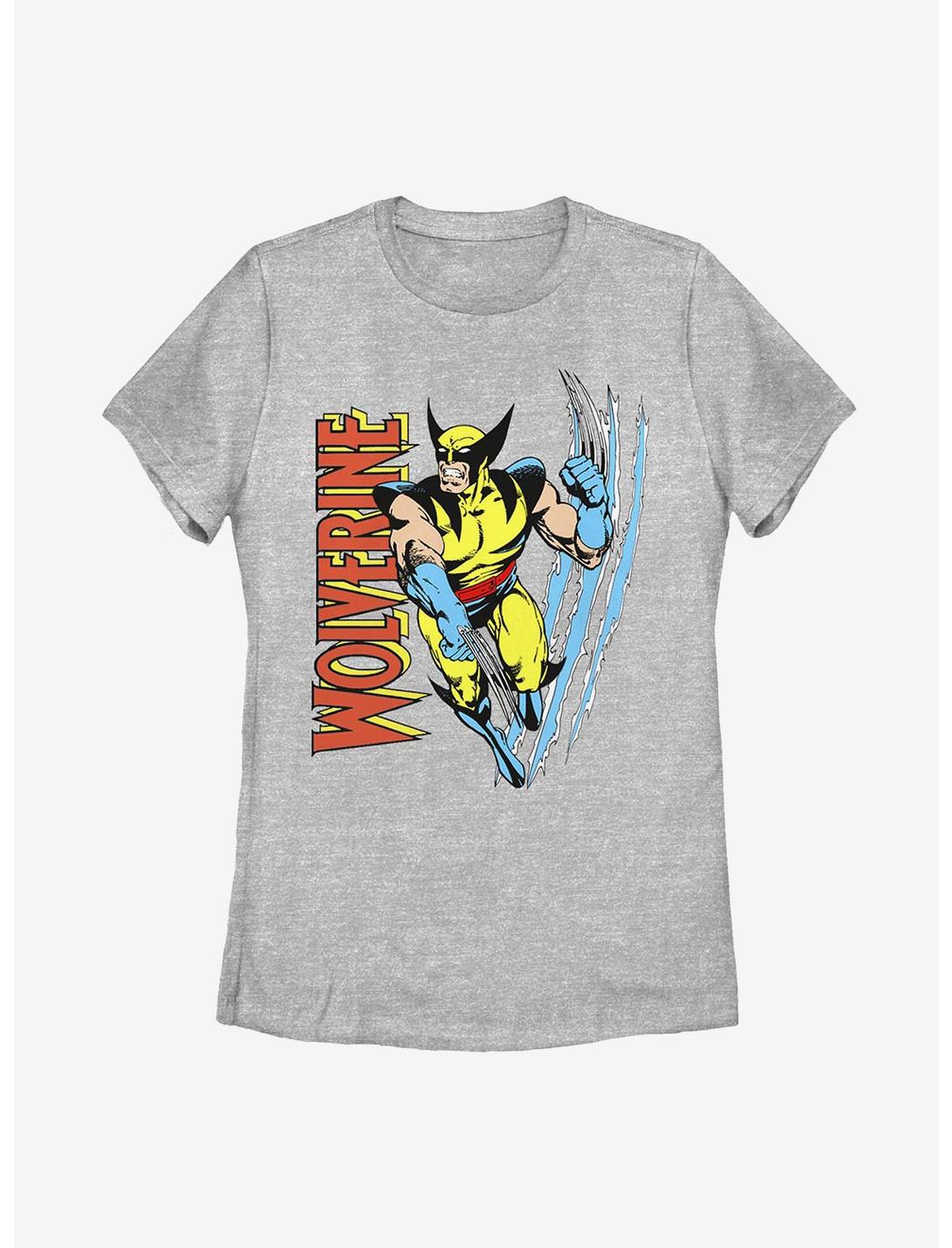 Marvel X-Men Claw Flip Womens T-Shirt, ATH HTR, hi-res