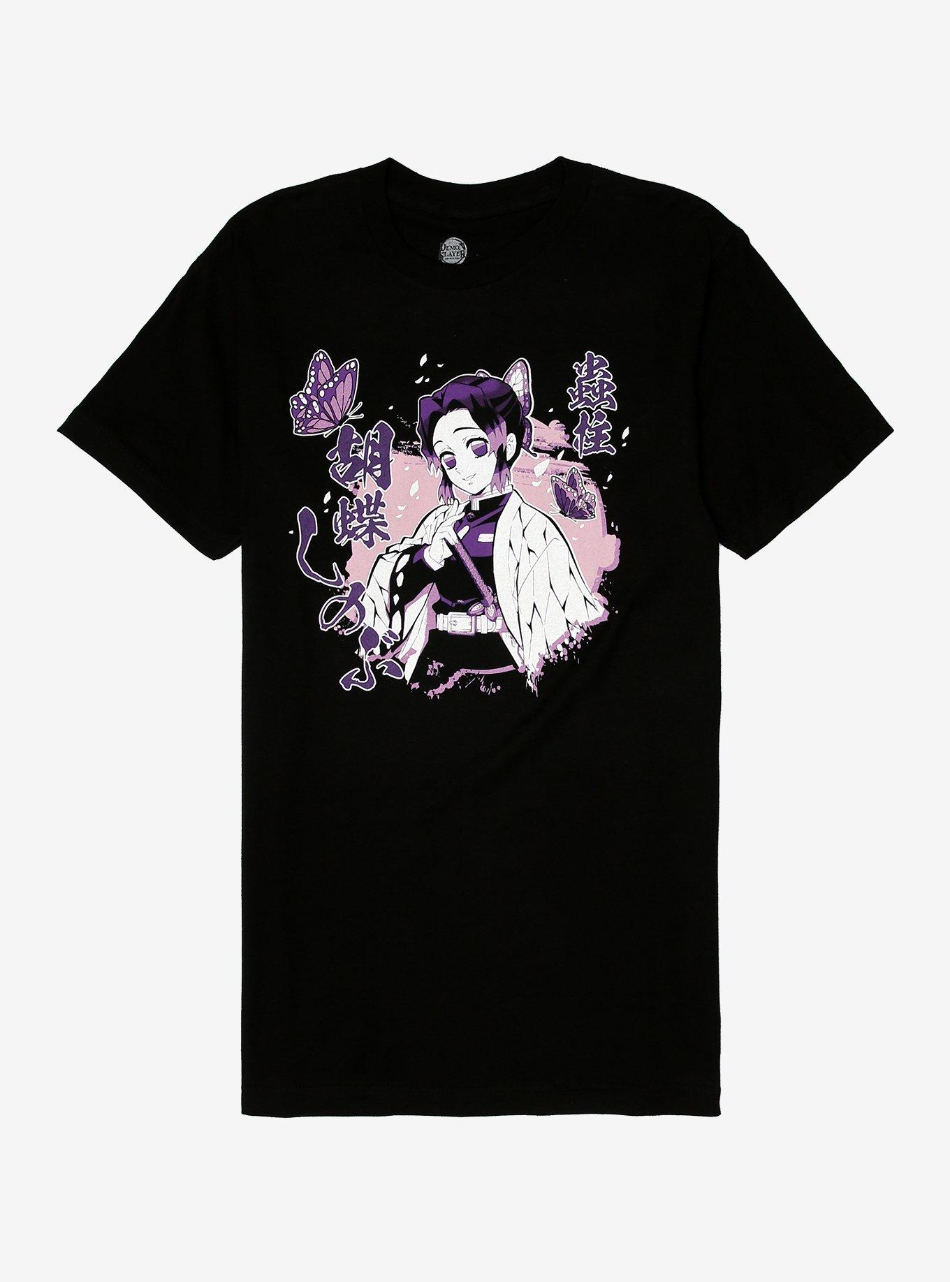 Demon Slayer: Kimetsu No Yaiba Shinobu T-Shirt, BLACK, hi-res