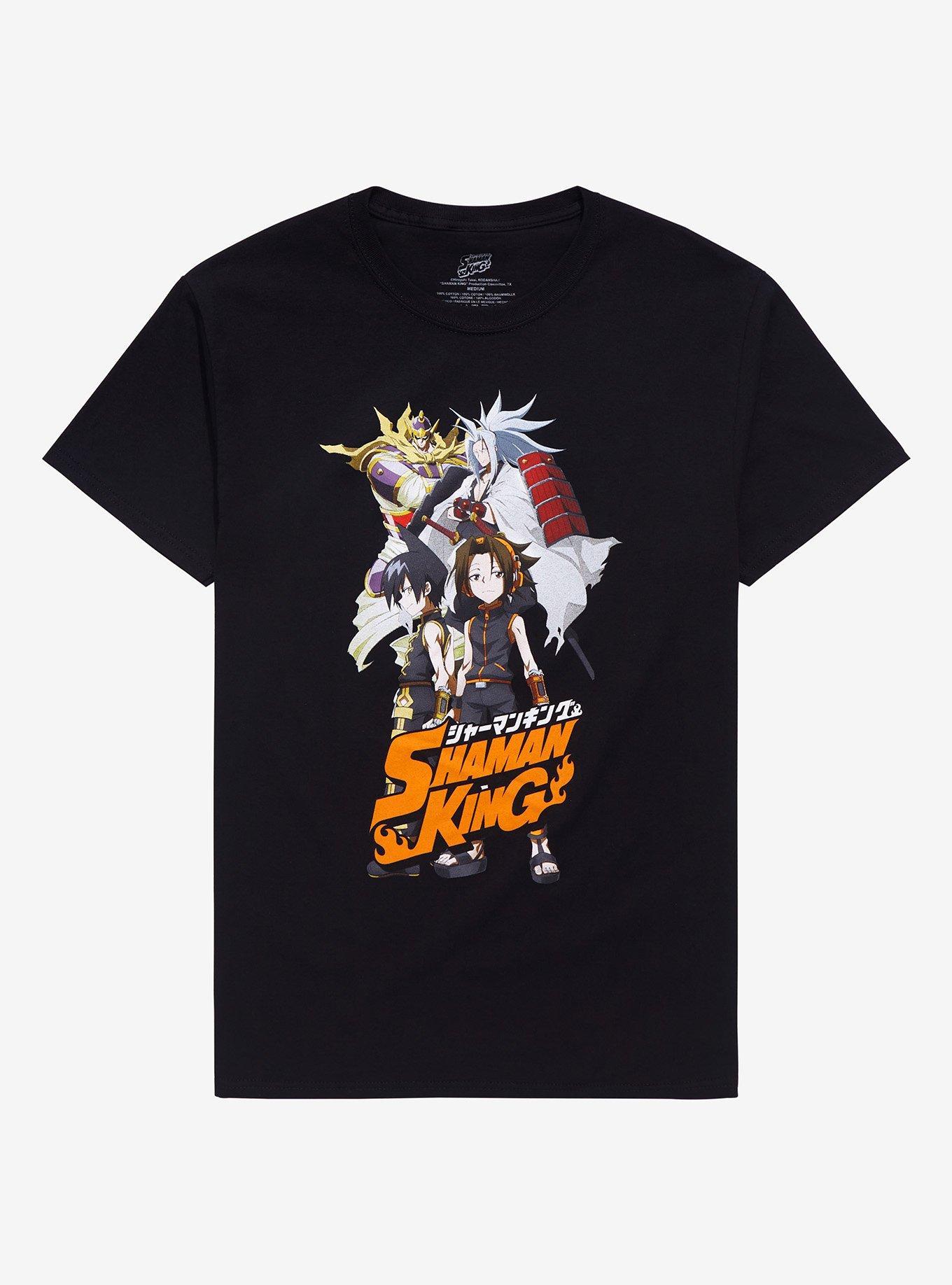Shaman King Group T-Shirt, BLACK, hi-res
