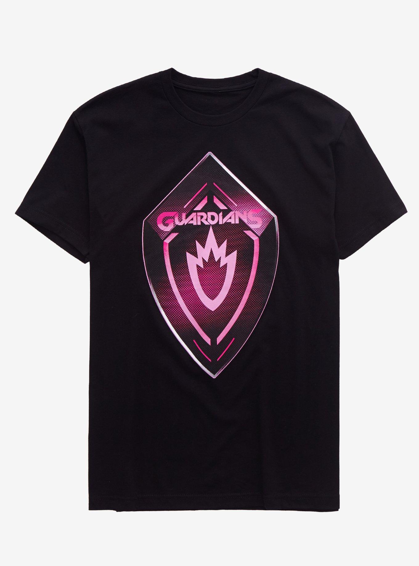 Marvel Guardians Of The Galaxy Video Game Logo T-Shirt, BLACK, hi-res