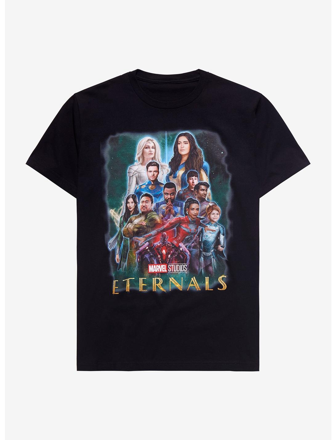 Marvel Eternals Movie Poster T-Shirt, BLACK, hi-res