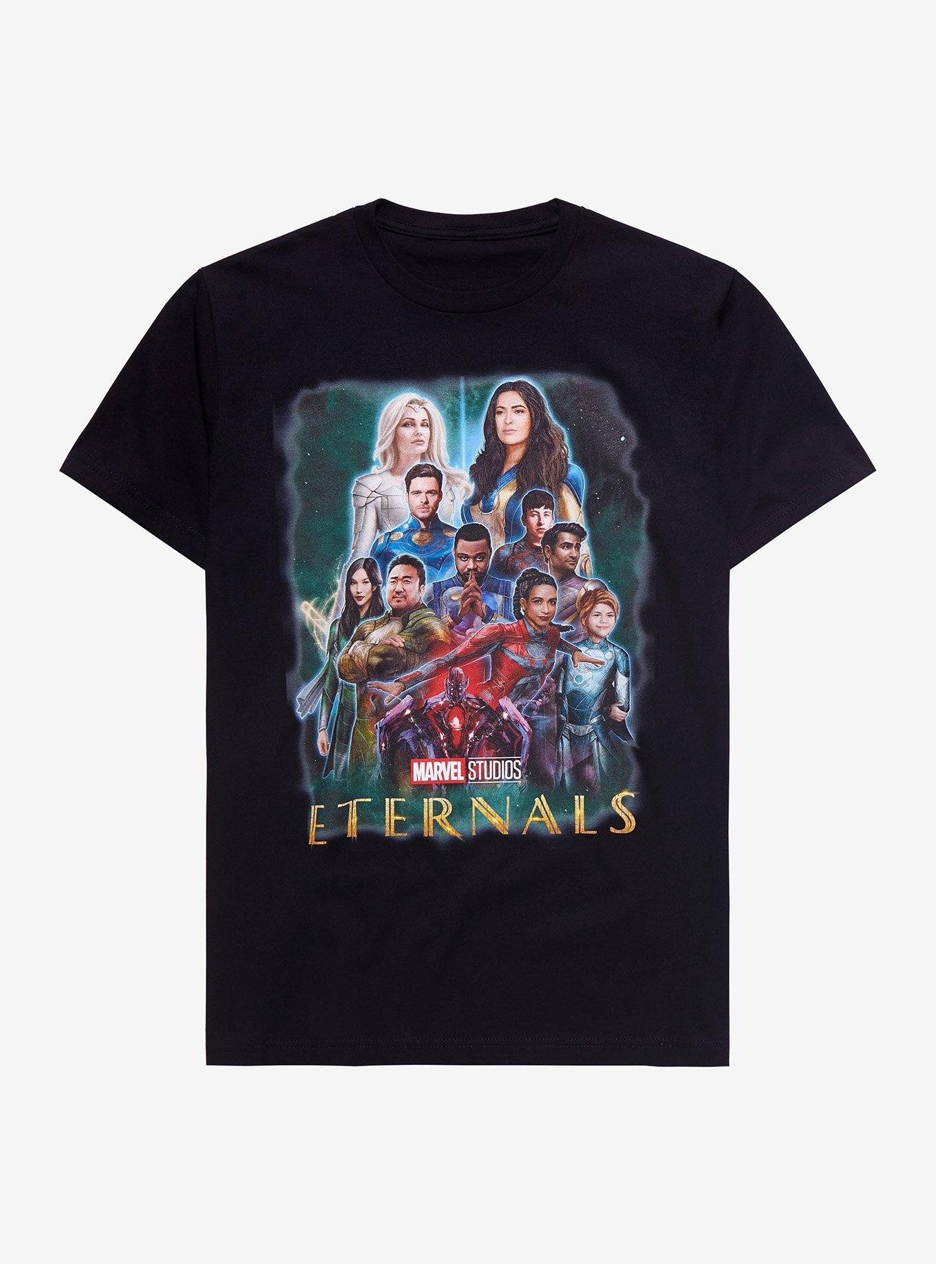 Marvel Eternals Movie Poster T-Shirt, BLACK, hi-res