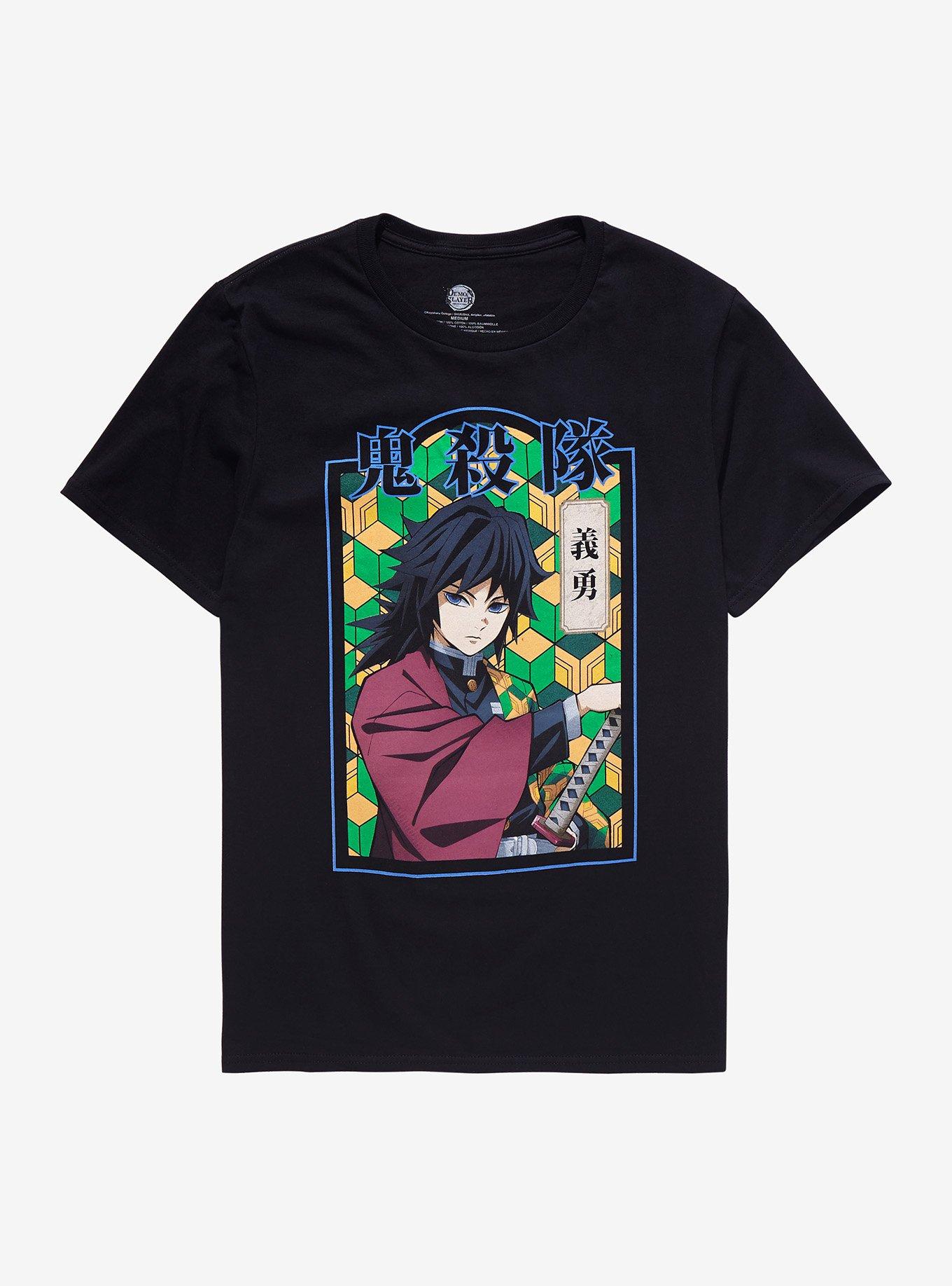 Demon Slayer: Kimetsu No Yaiba Giyu Tomioka T-Shirt, BLACK, hi-res