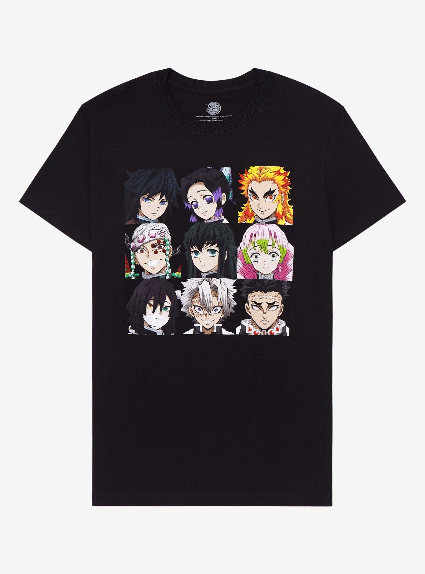 Demon Slayer: Kimetsu No Yaiba Hashira Grid T-Shirt, BLACK, hi-res