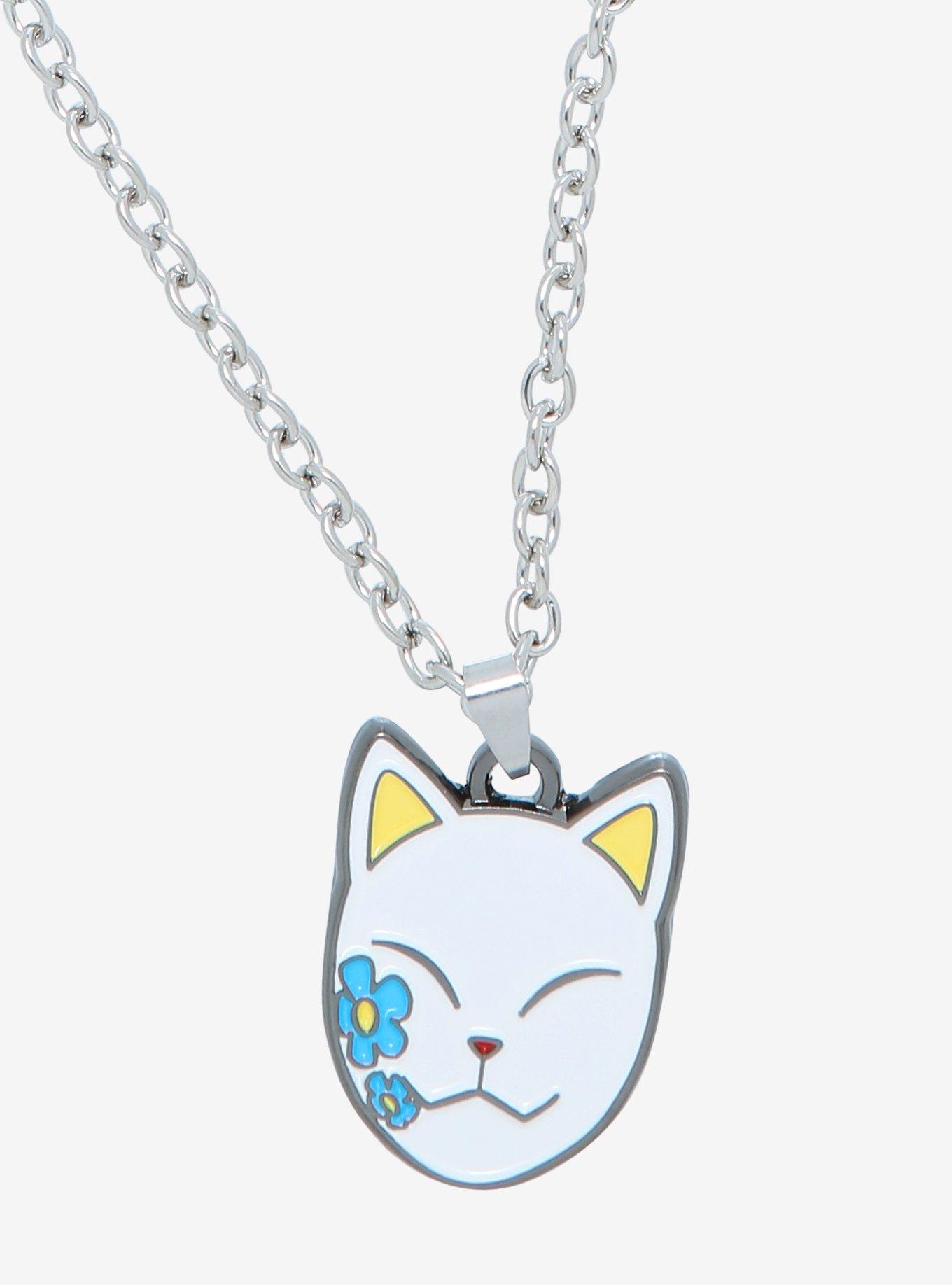 Demon Slayer: Kimetsu No Yaiba Makomo Warding Mask Necklace, , hi-res