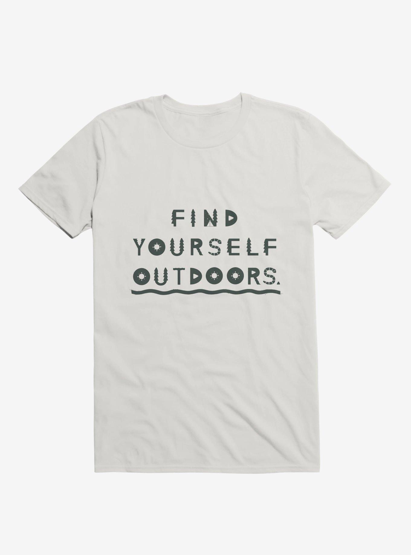 Find Yourself Outdoors T-Shirt, WHITE, hi-res