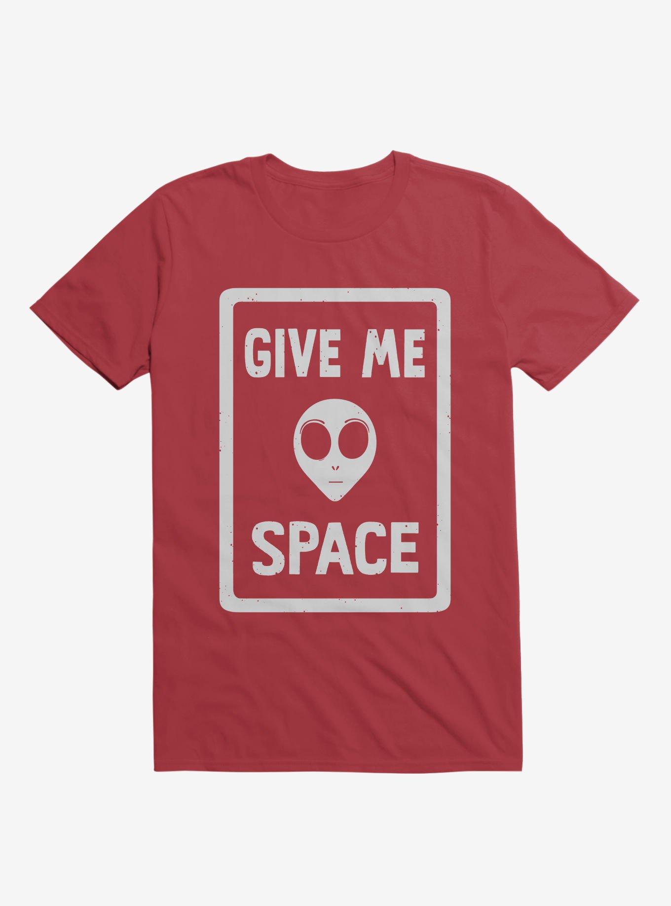 Give Me Space Alien T-Shirt, RED, hi-res