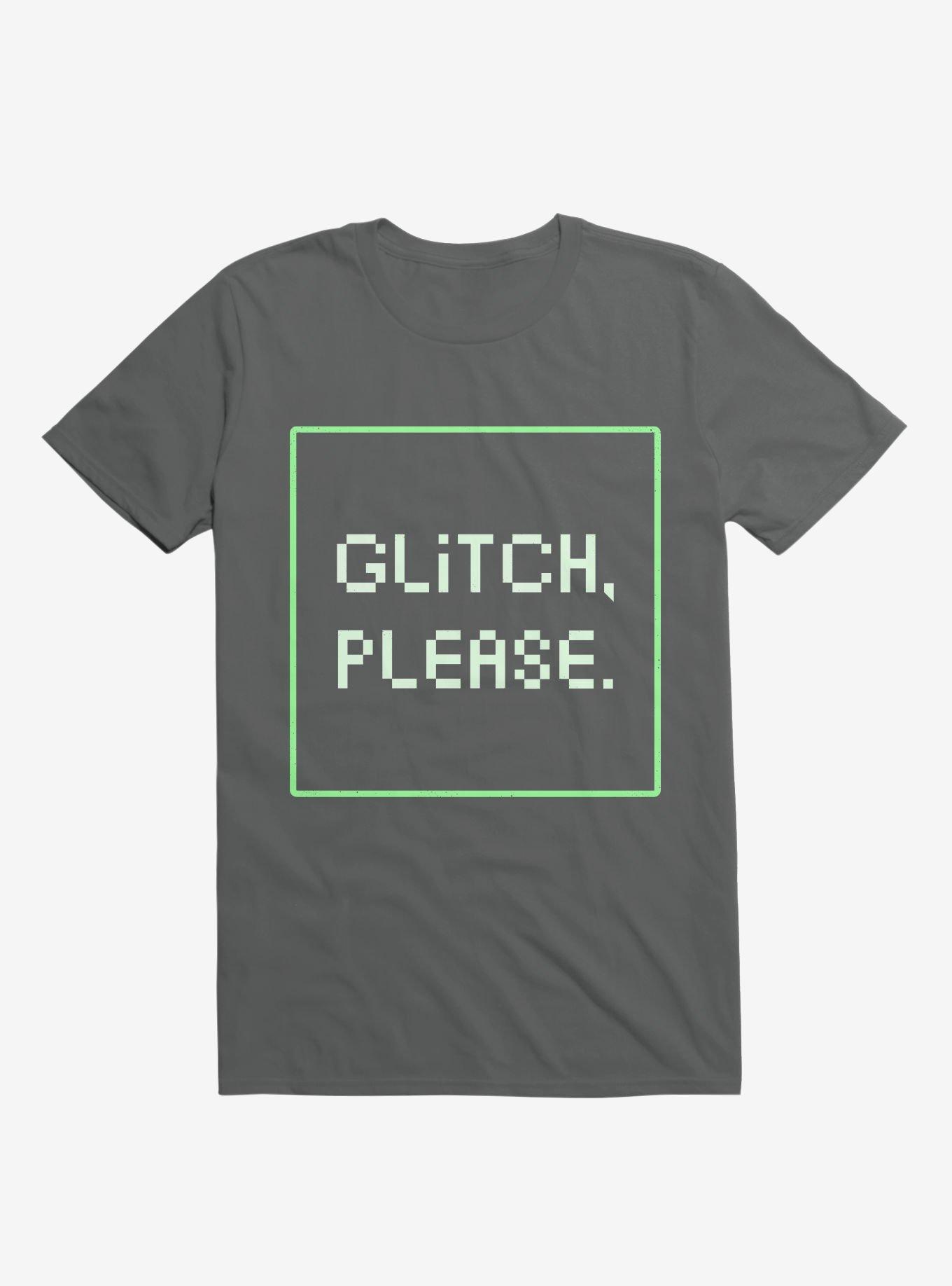 Glitch Please T-Shirt, ASPHALT, hi-res