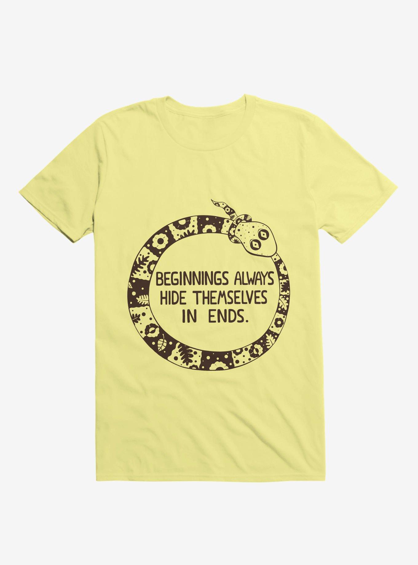 THRDLESS Beginnings Always Hide Themselves In Ends Snake T-Shirt