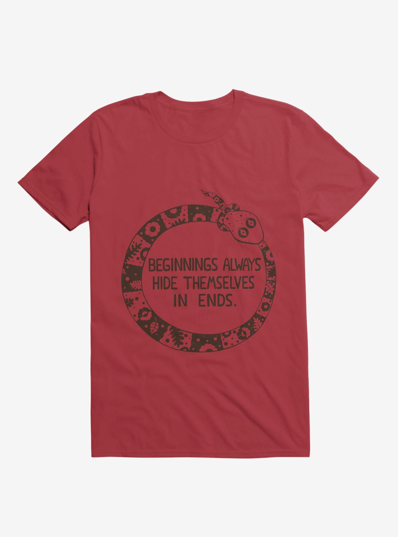 Beginnings Always Hide Themselves In Ends Snake T-Shirt, , hi-res