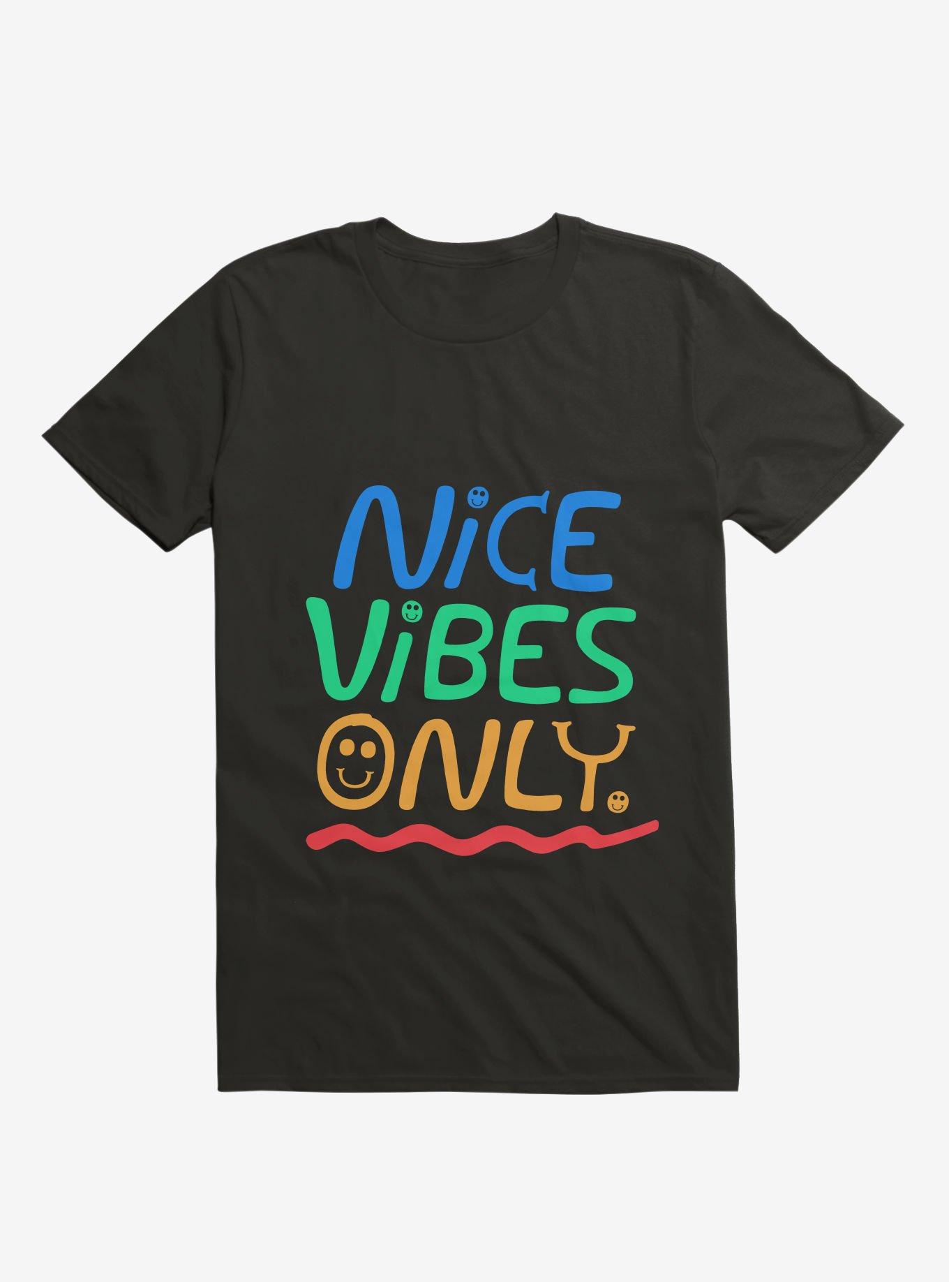 Nice Vibes Only T-Shirt, BLACK, hi-res