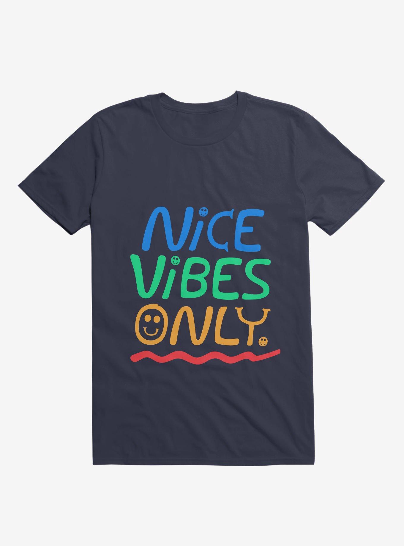 Nice Vibes Only T-Shirt, NAVY, hi-res