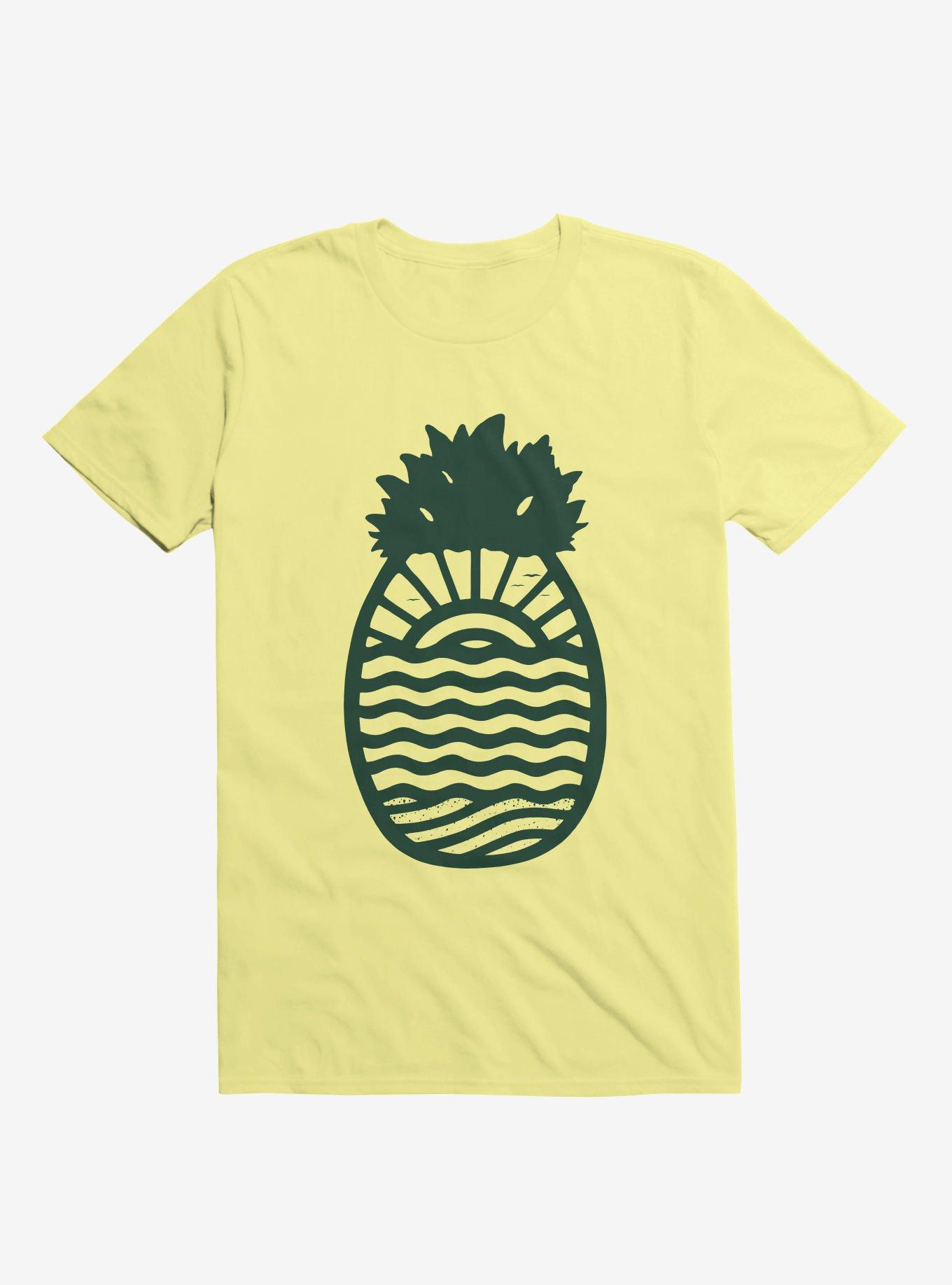 Pineapple Art T-Shirt, CORN SILK, hi-res