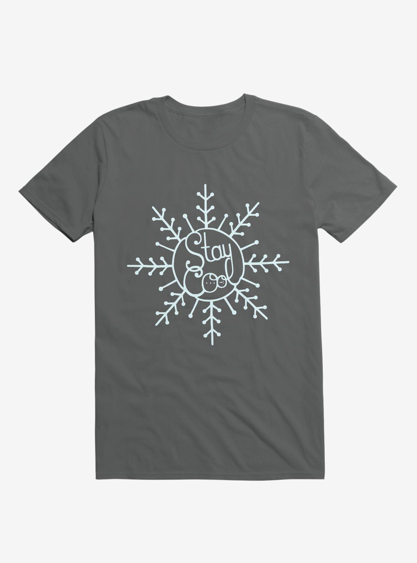 Stay Cool Snowflake T-Shirt, ASPHALT, hi-res