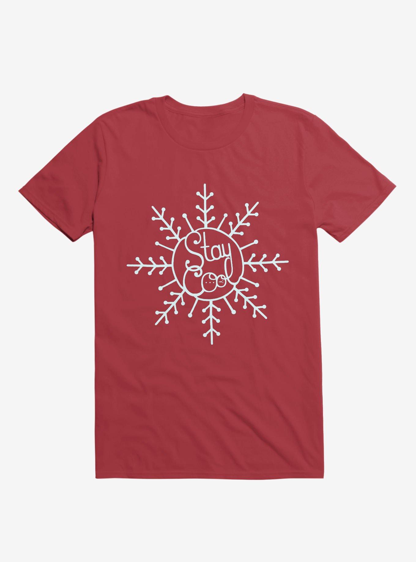 Stay Cool Snowflake T-Shirt, RED, hi-res
