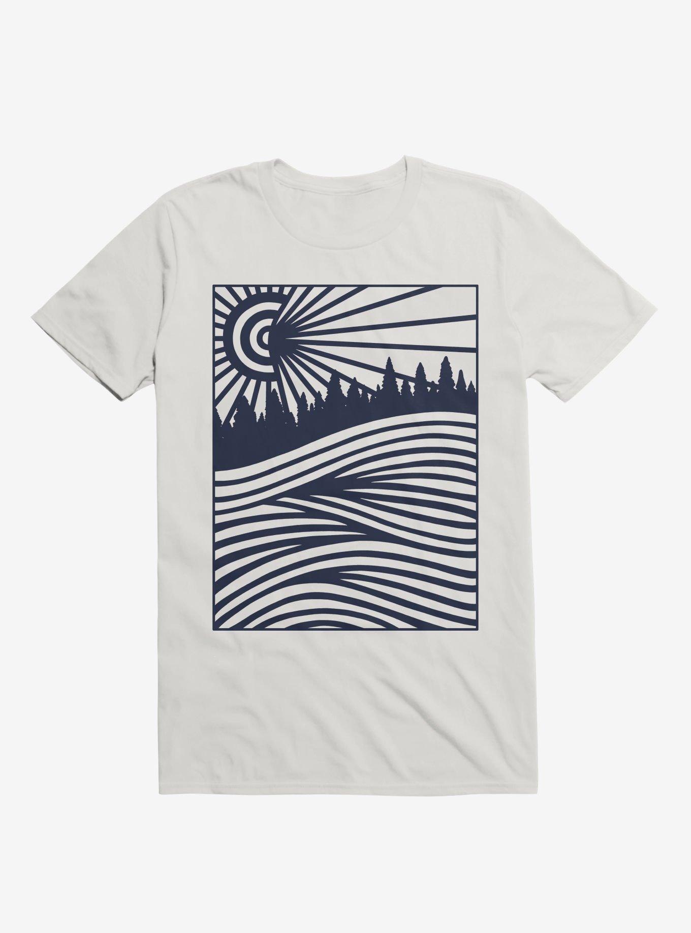 Summer Nights Art T-Shirt, WHITE, hi-res