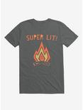 Super Lit! Campfire T-Shirt, ASPHALT, hi-res