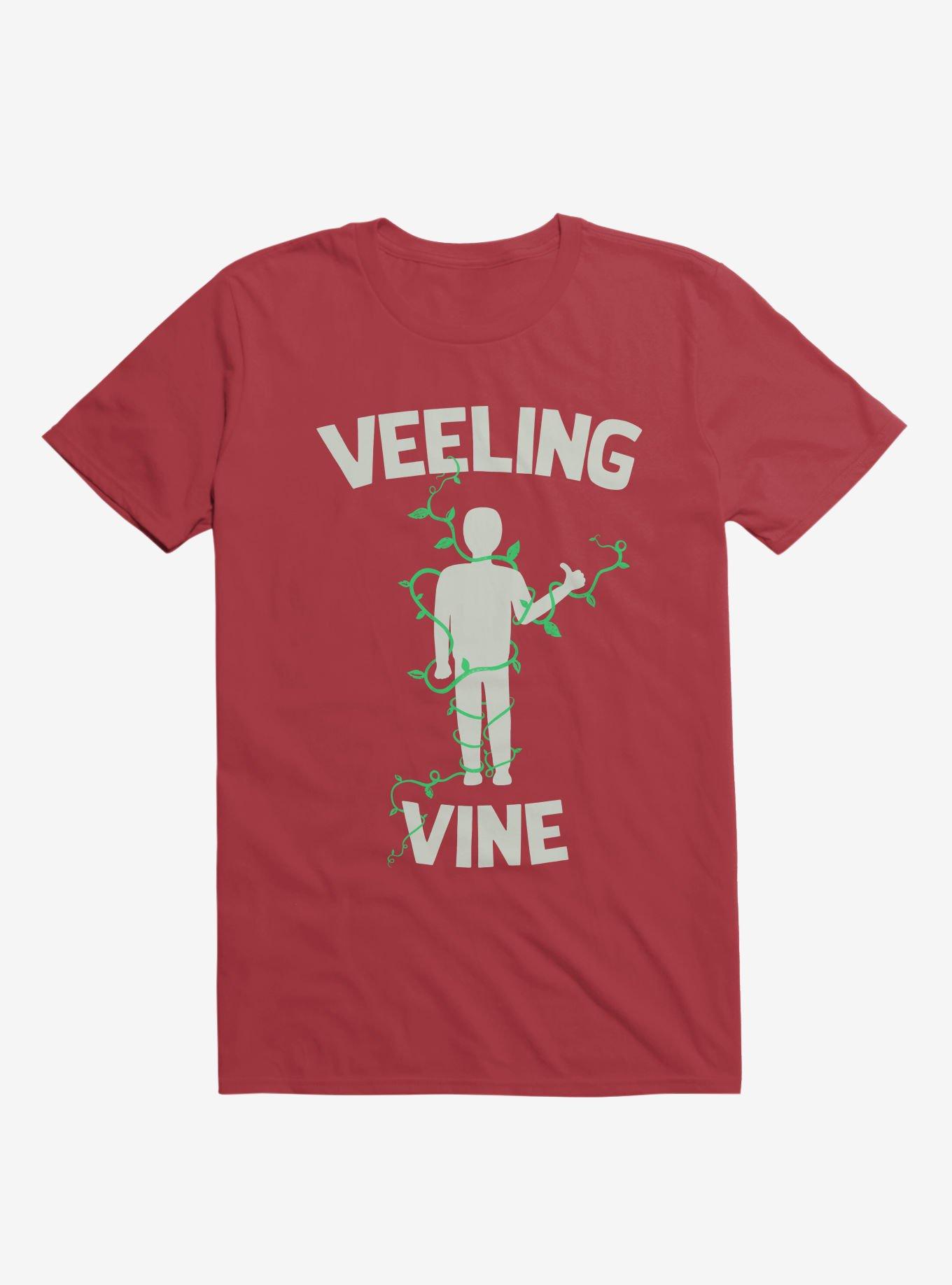 Veeling Vine Plants T-Shirt, RED, hi-res