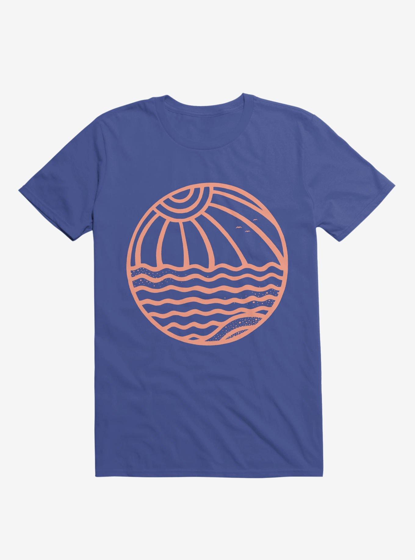 Beach Ball Art T-Shirt, ROYAL, hi-res