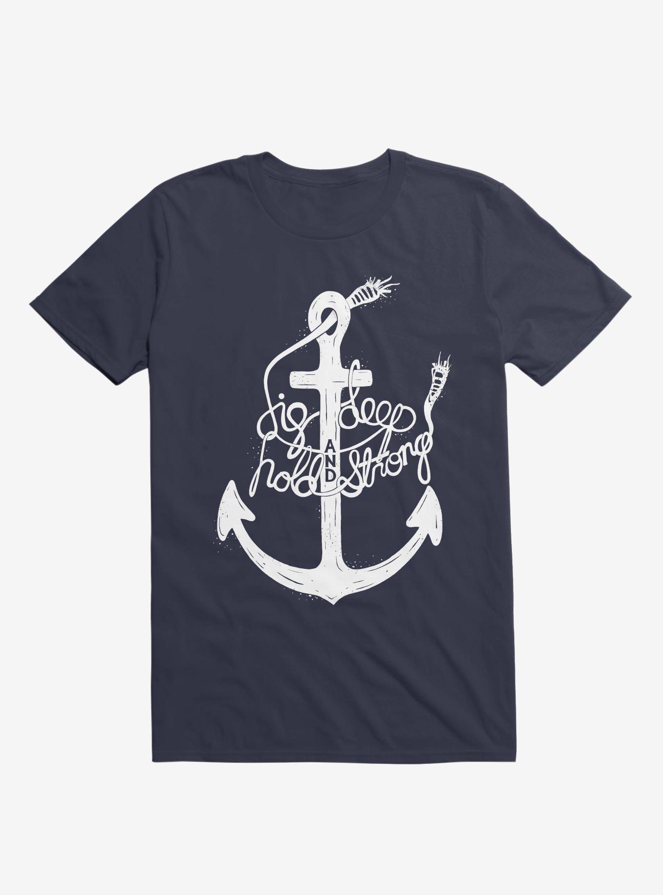 Dig Deep And Hold Strong Anchor T-Shirt, , hi-res