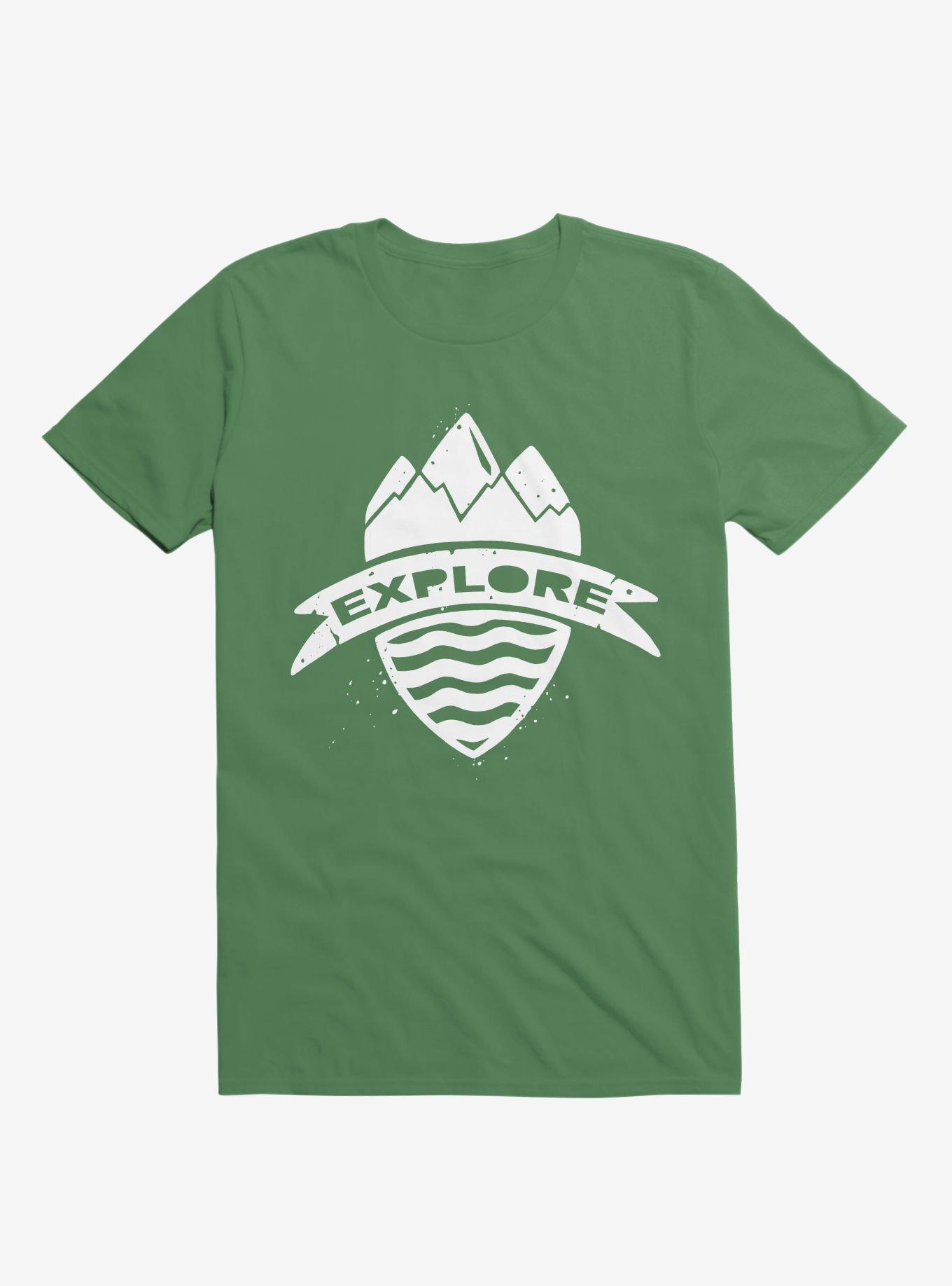 Explorer's Crest T-Shirt, KELLY GREEN, hi-res
