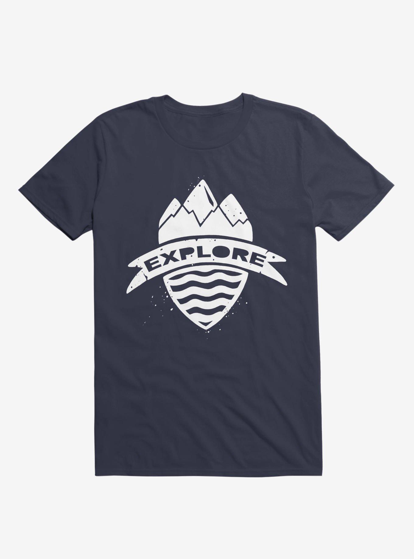 Explorer's Crest T-Shirt, NAVY, hi-res