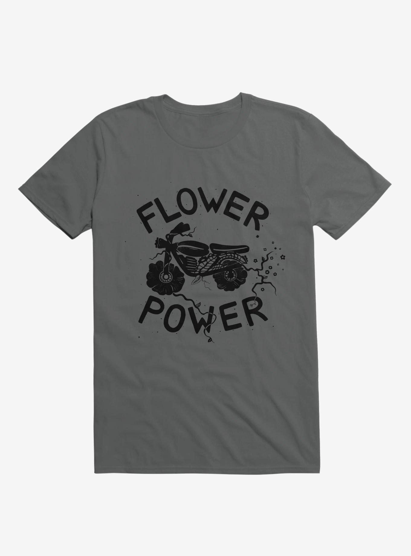 Flower Power Motorcycle T-Shirt, , hi-res