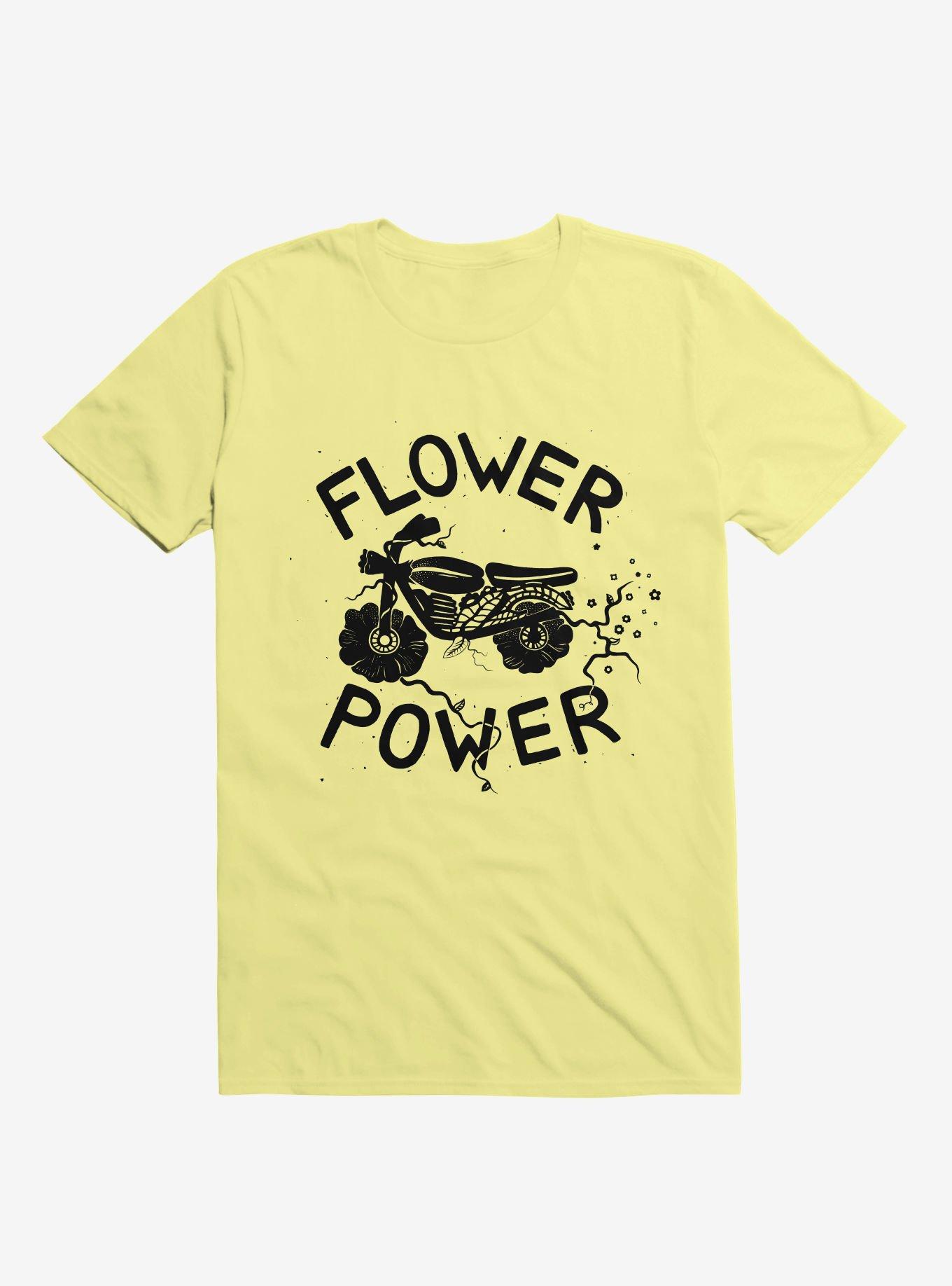Flower Power Motorcycle T-Shirt, , hi-res