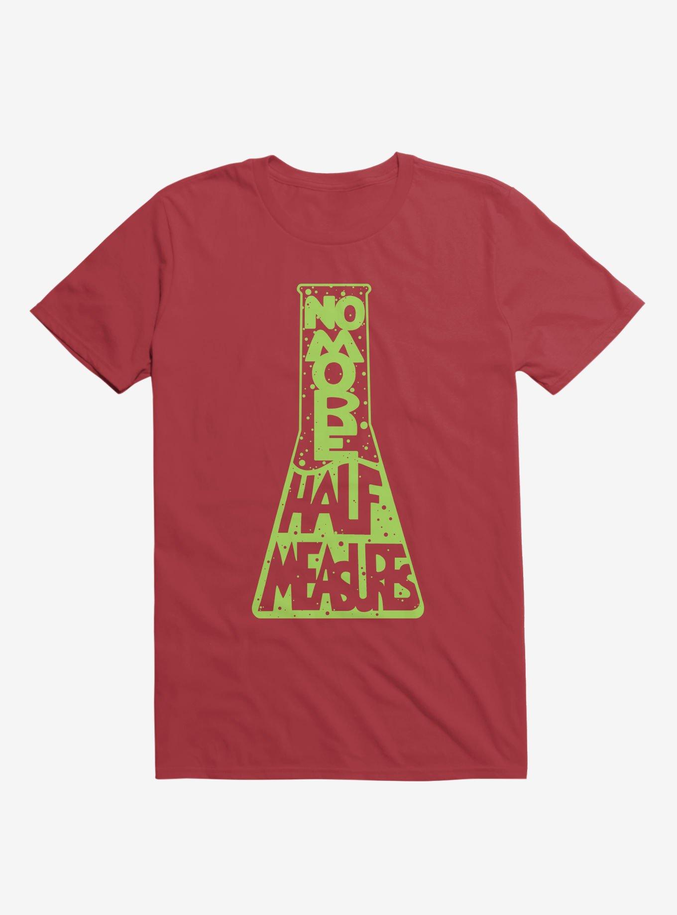No More Half Meaures T-Shirt, RED, hi-res
