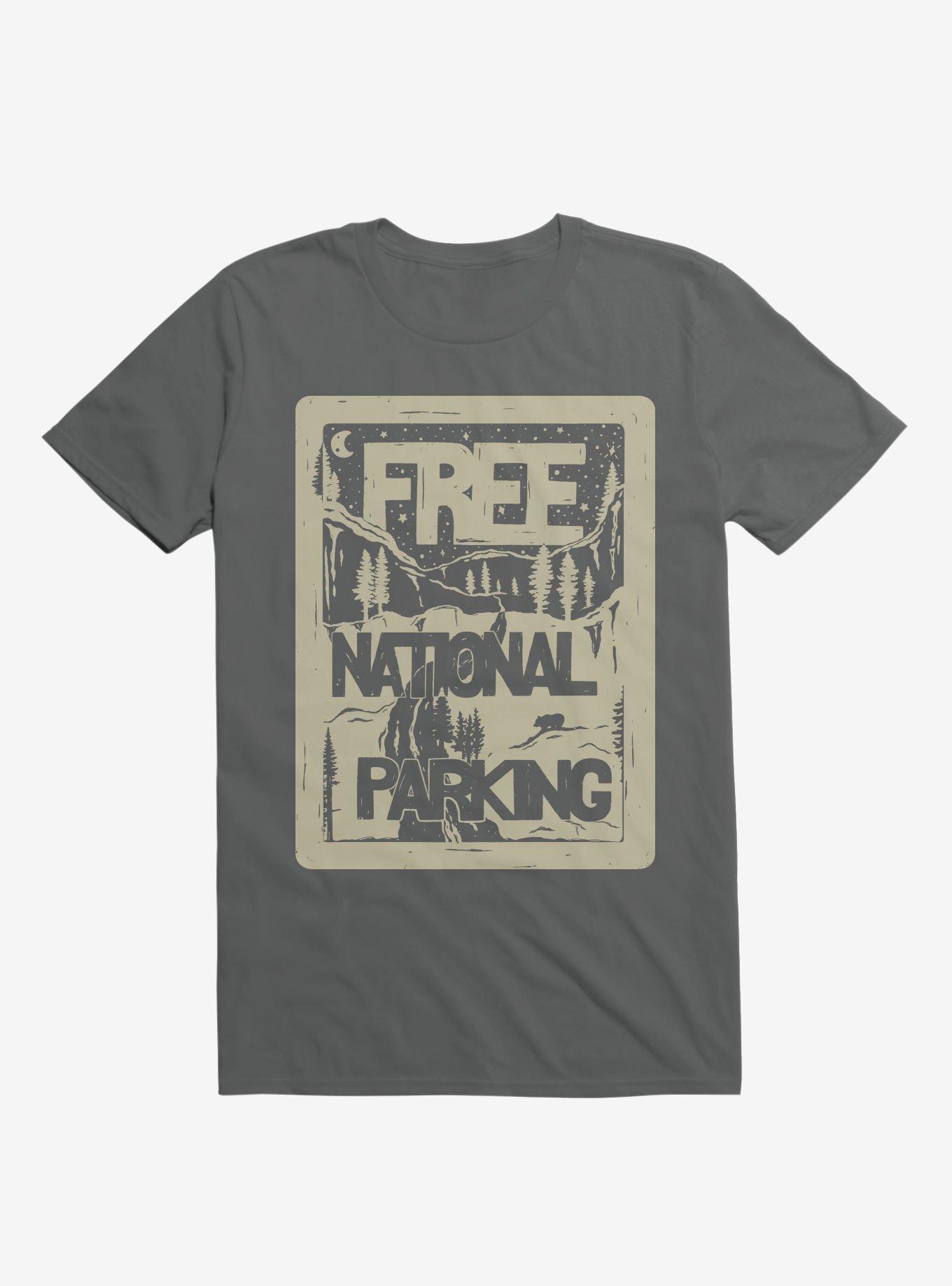 Free National Parking Forest T-Shirt, ASPHALT, hi-res