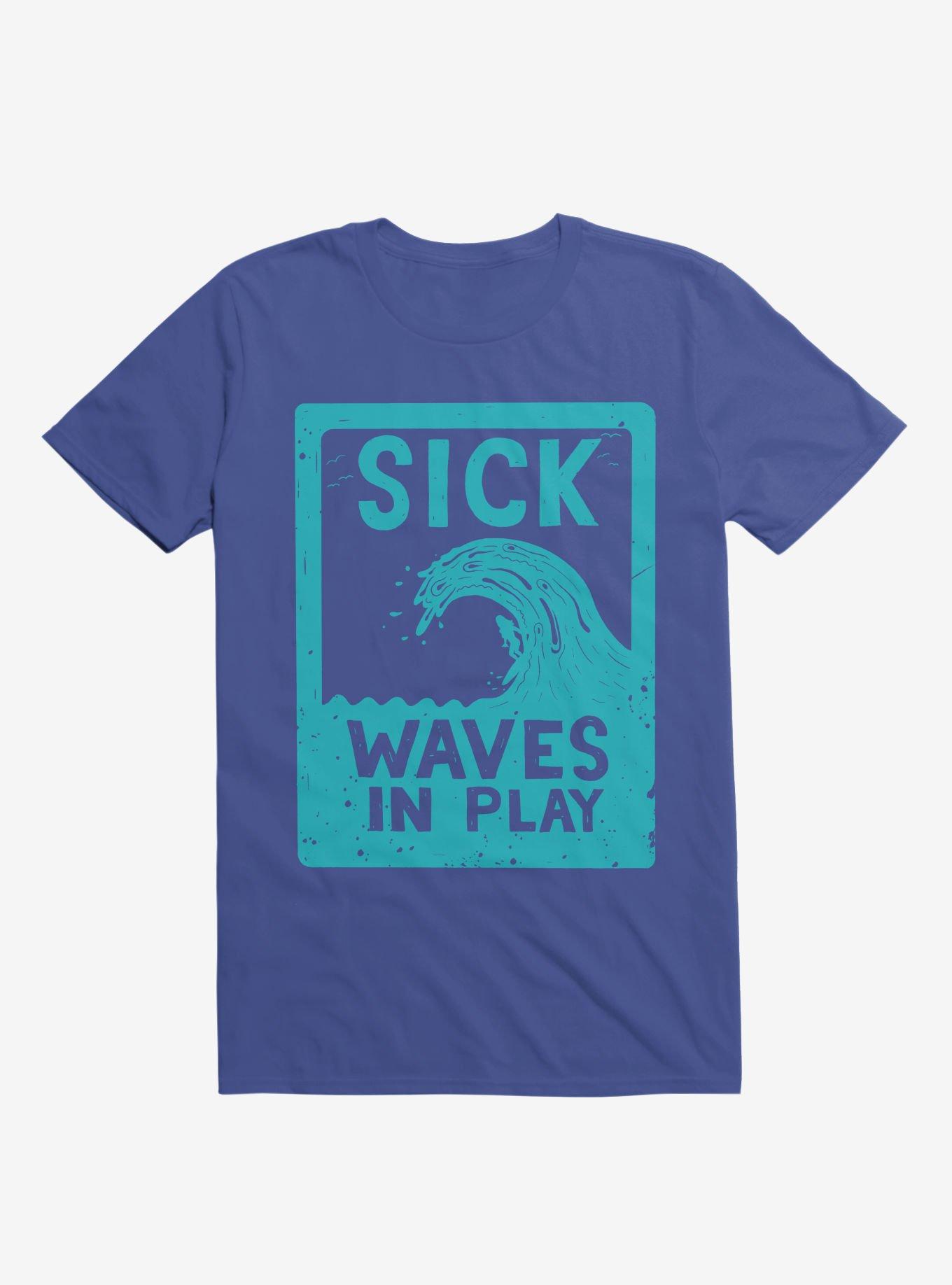 Sick Waves In Play Ocean T-Shirt, ROYAL, hi-res