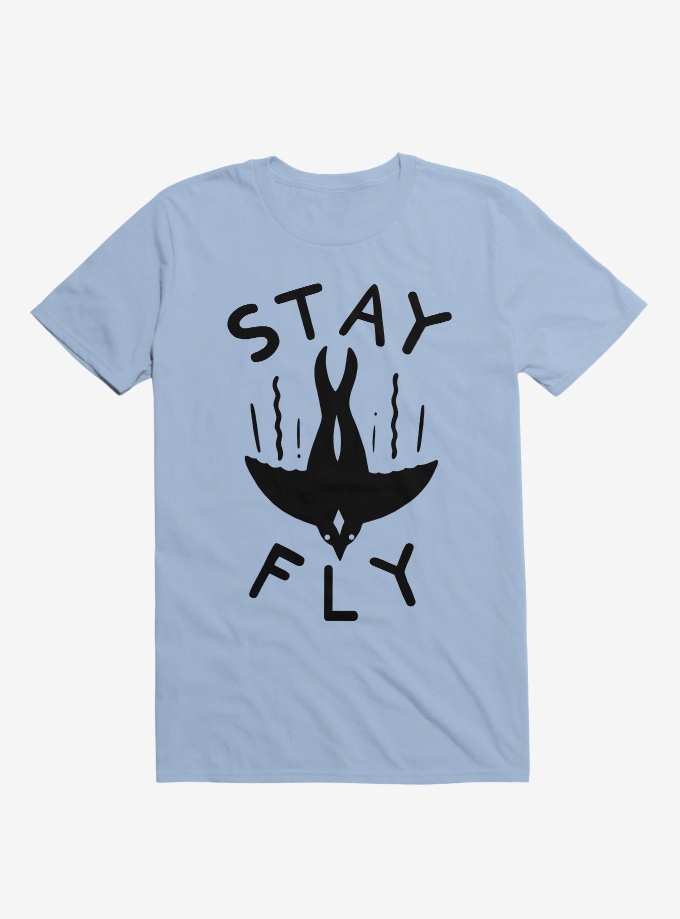 Stay Fly Bird T-Shirt, LIGHT BLUE, hi-res