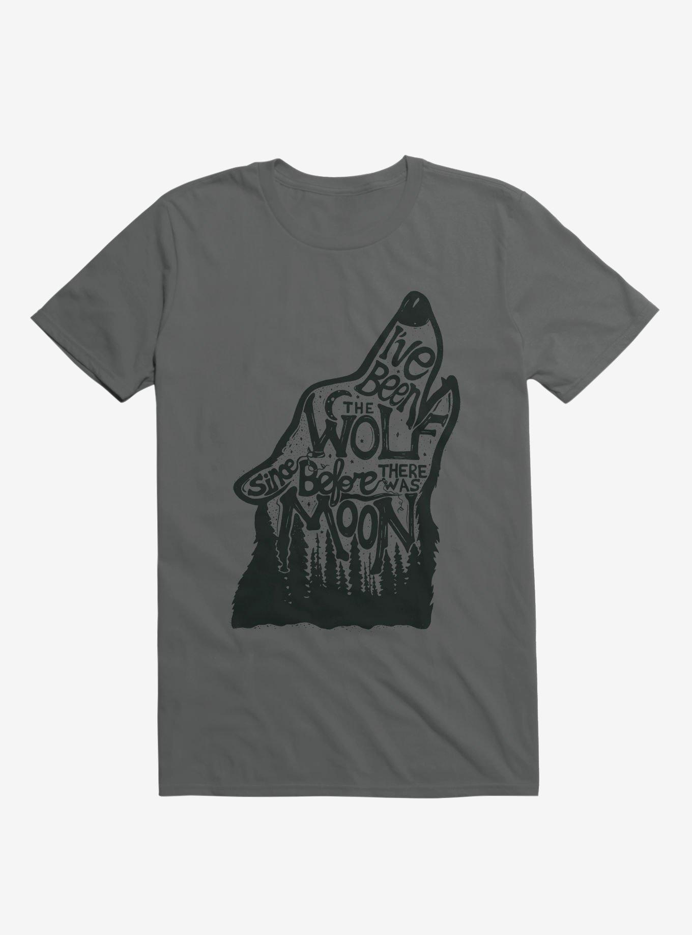 I've Been The Wolf Since Before There Was A Moon T-Shirt, ASPHALT, hi-res