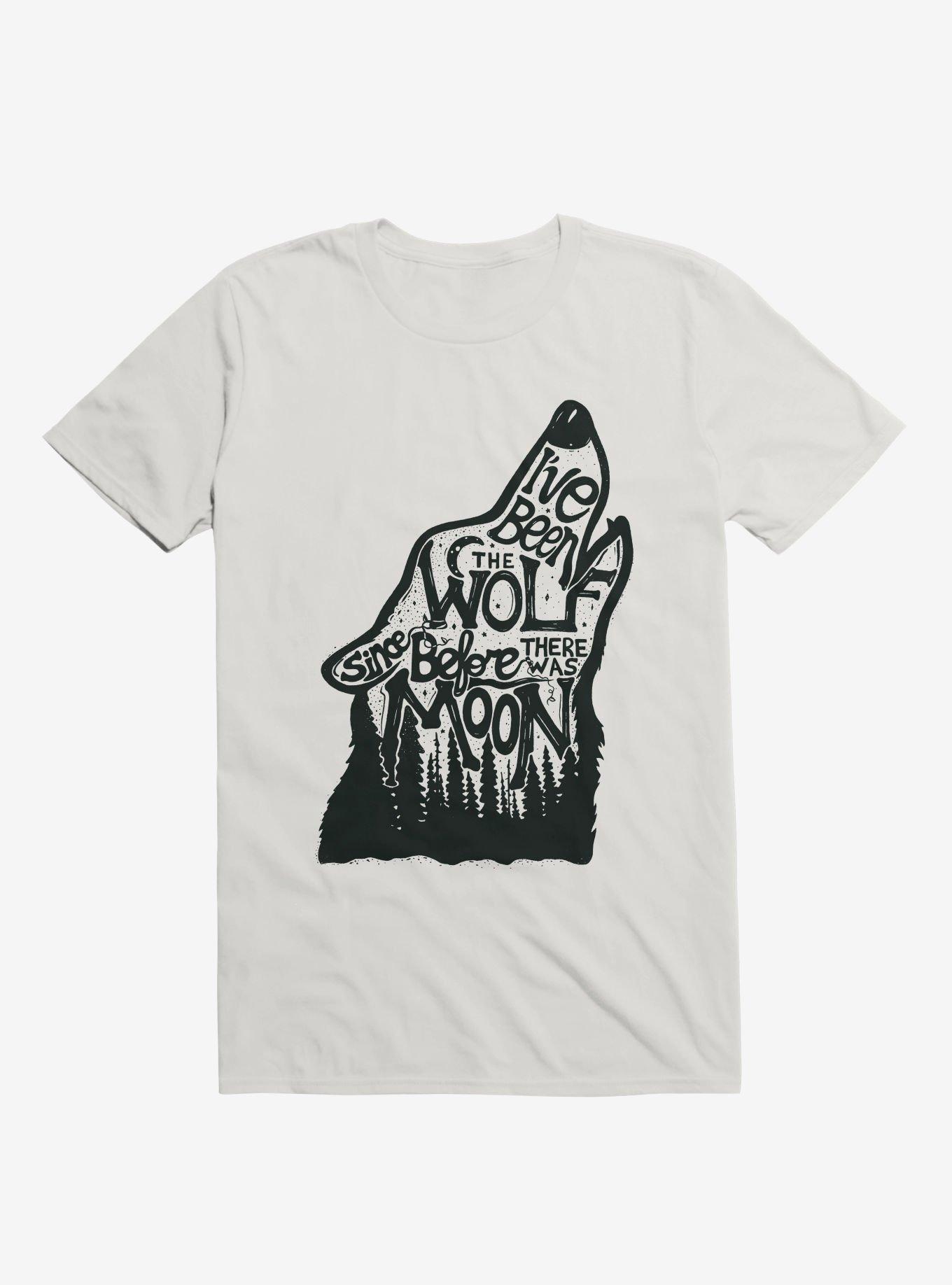 I've Been The Wolf Since Before There Was A Moon T-Shirt, WHITE, hi-res