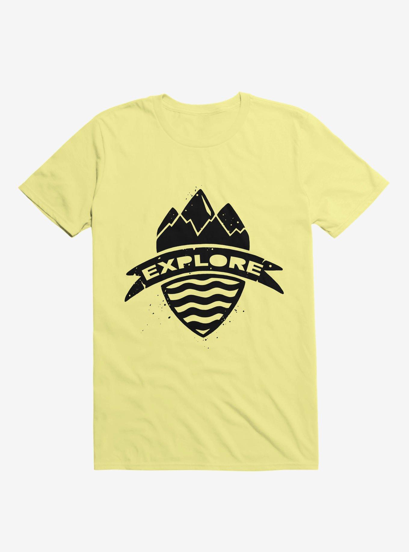 Explorer's Crest T-Shirt, CORN SILK, hi-res