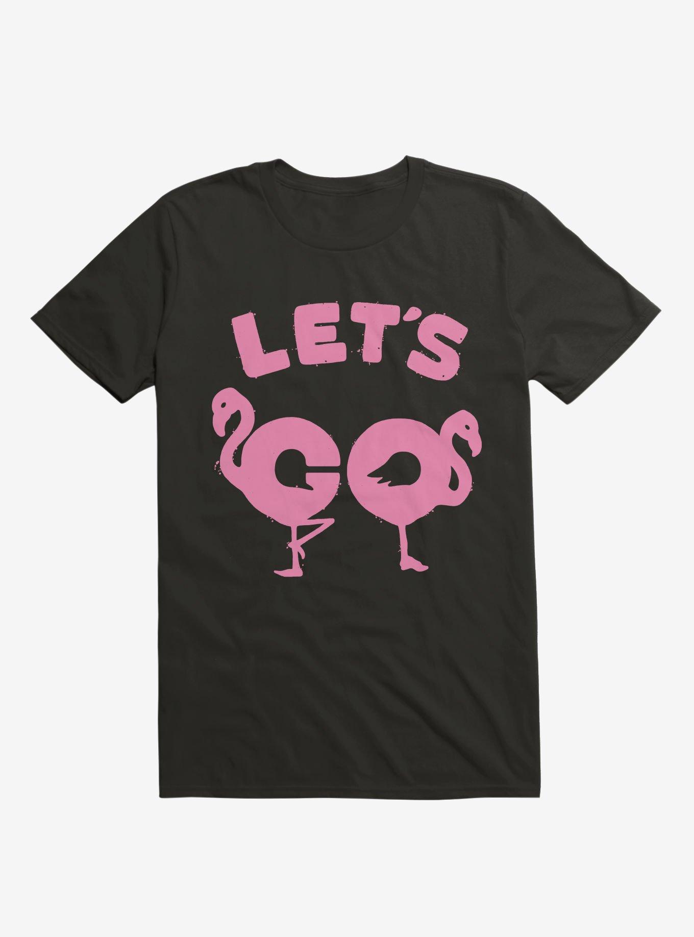 Let's Go Flamingo! T-Shirt, BLACK, hi-res