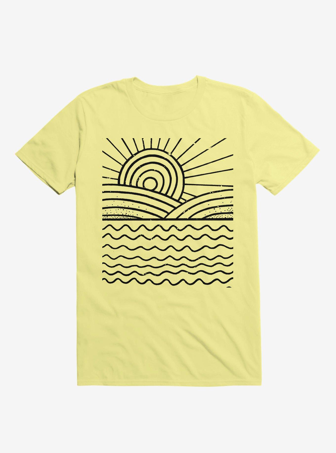 THRDLESS Ocean And Sun Art T-Shirt