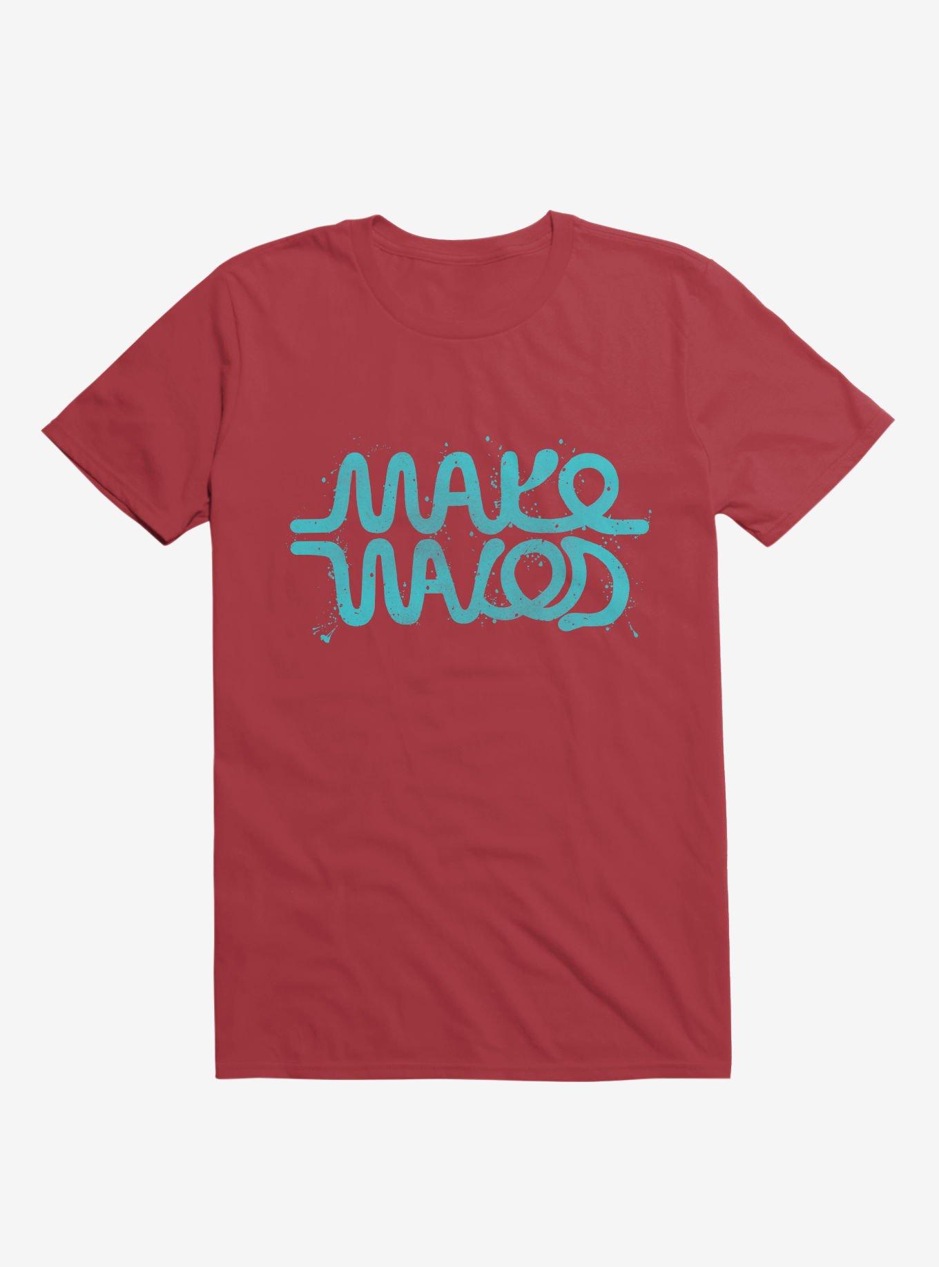 Make Waves T-Shirt, RED, hi-res